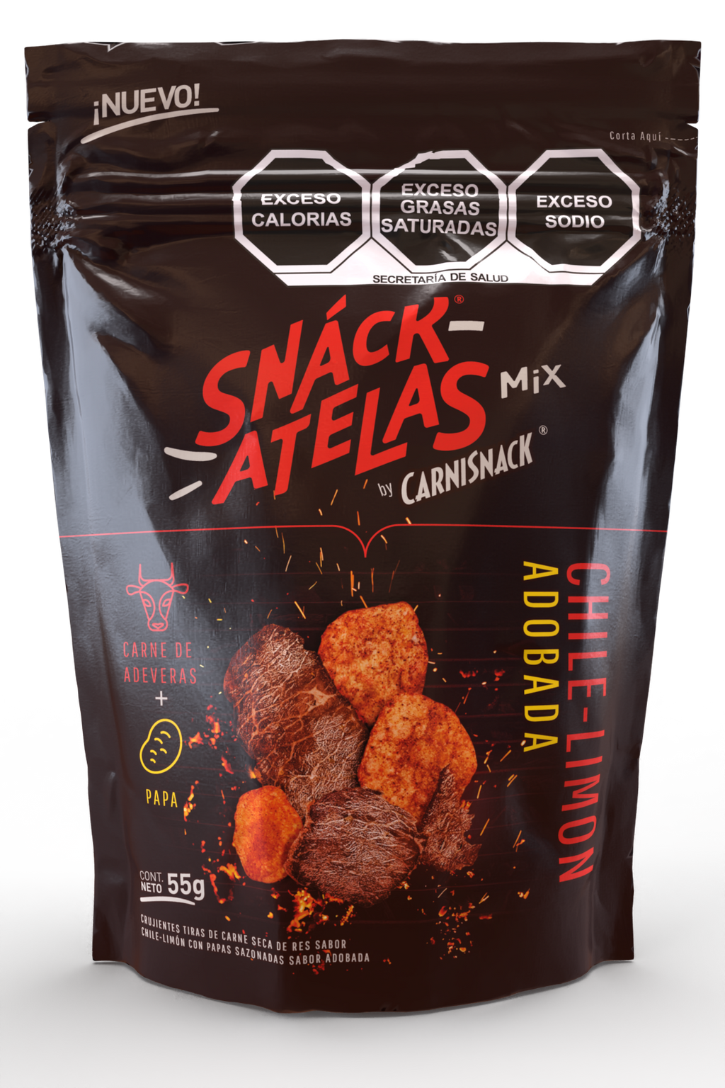 SNACKATELAS ADOBADA 55g