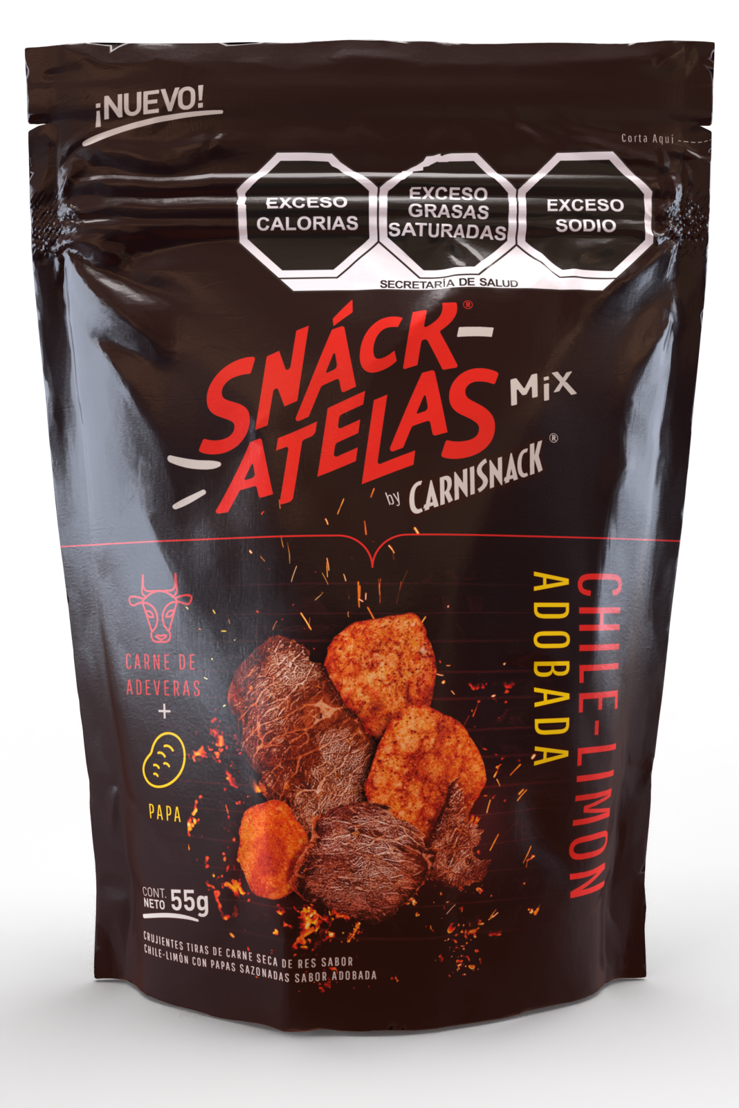 SNACKATELAS ADOBADA 55g