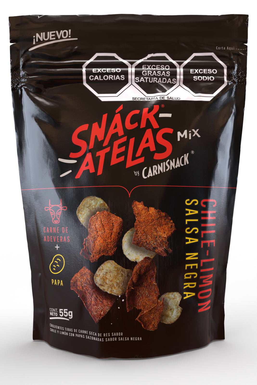 SNACKATELAS SALSA NEGRA 55g
