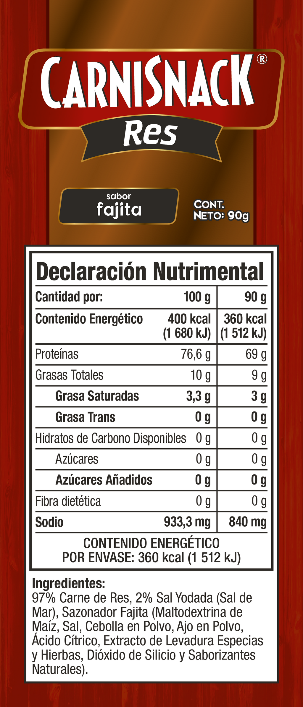 RES FAJITA 90g