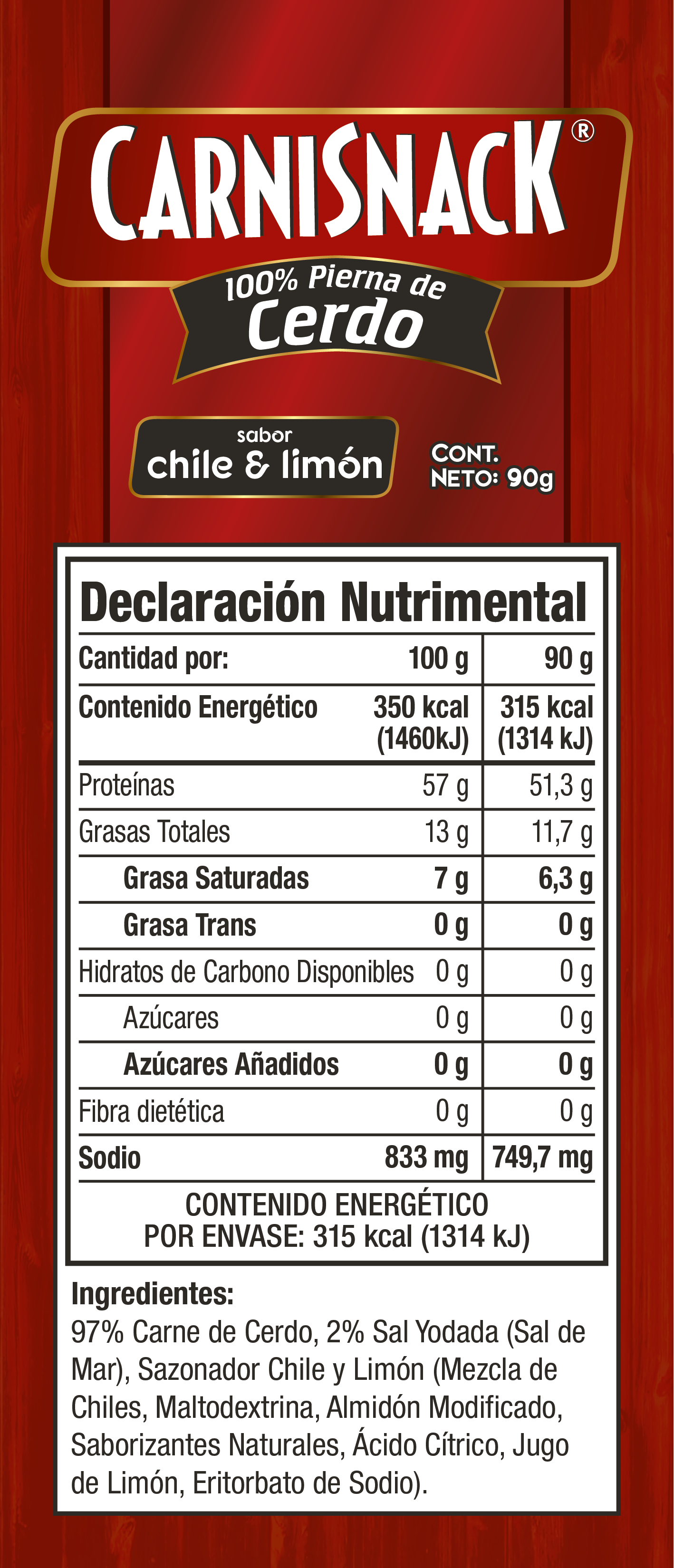 CERDO CHILE-LIMÓN 90g