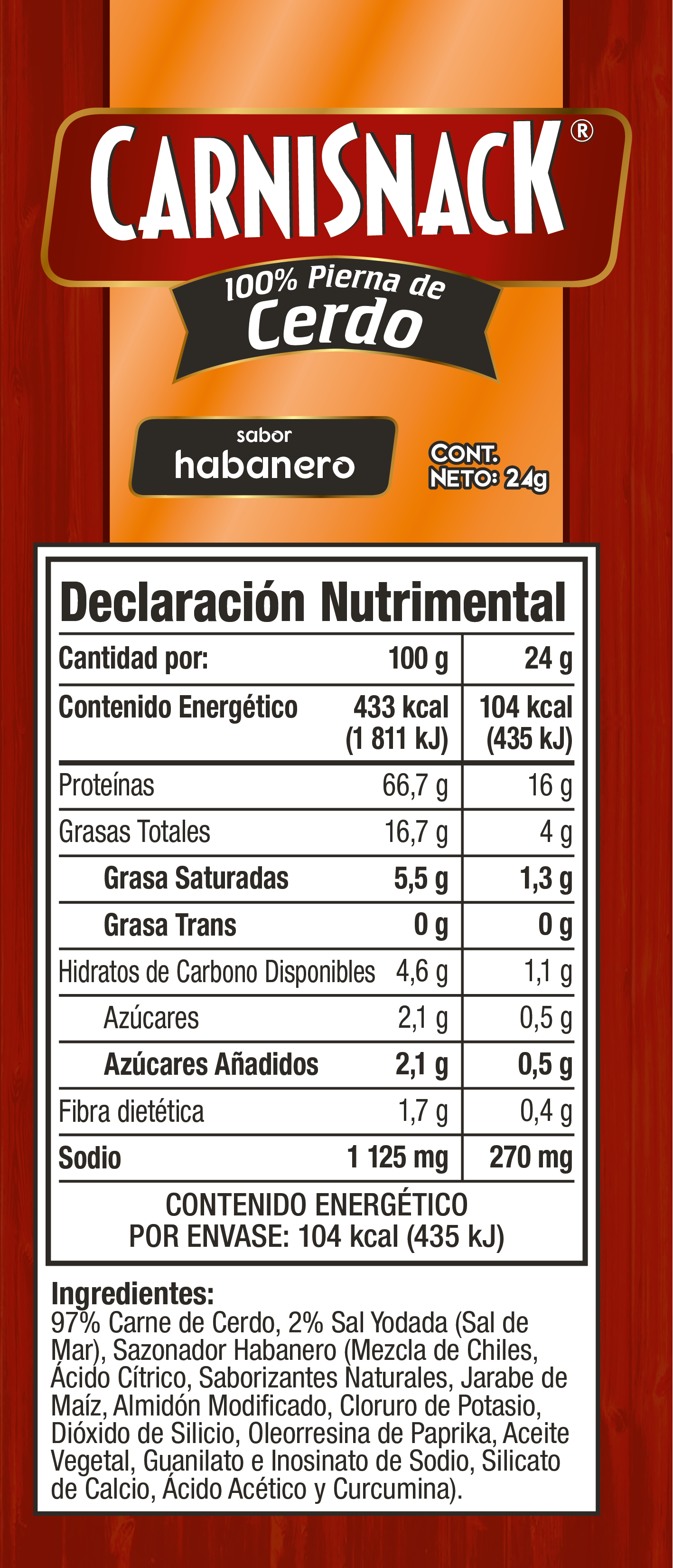 CERDO HABANERO 24g